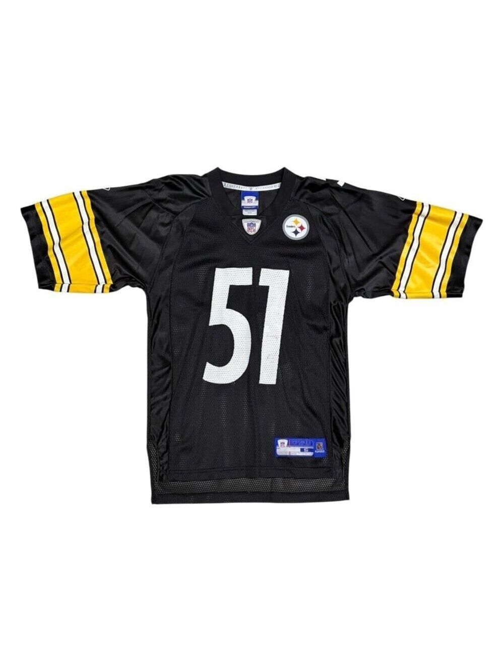 PITTSBURGH STEELERS James Farrior NFL Football Vintage Y2K Jersey Mens Small